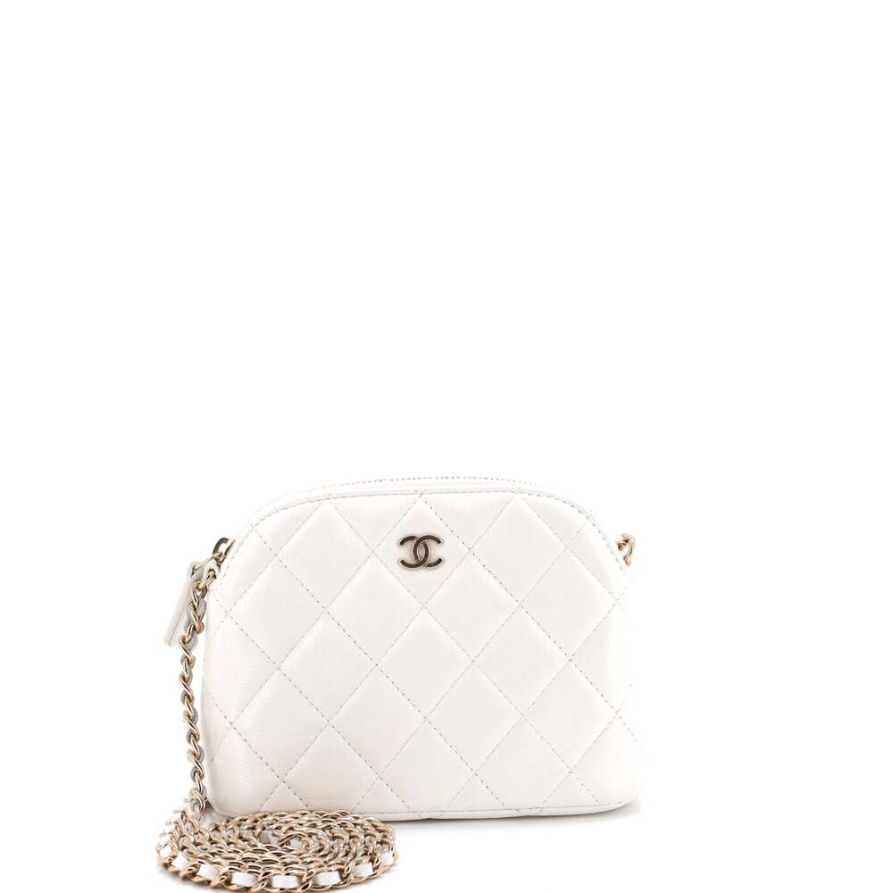 Chanel Cc Dome Zip Clutch With Chain #270707C39B